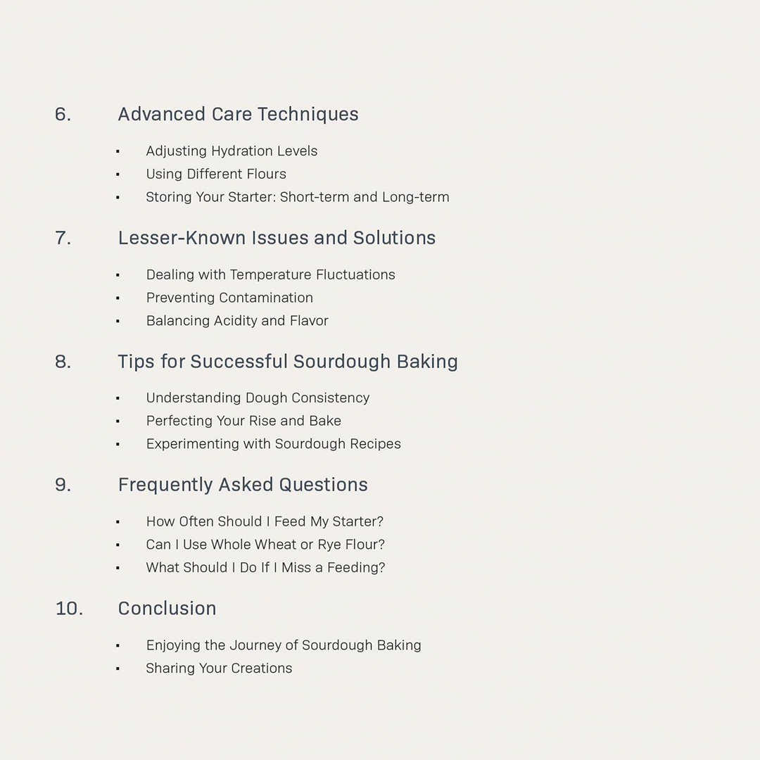 The Ultimate Guide to Taking Care of Your Sourdough Starter - Digital - Image 3