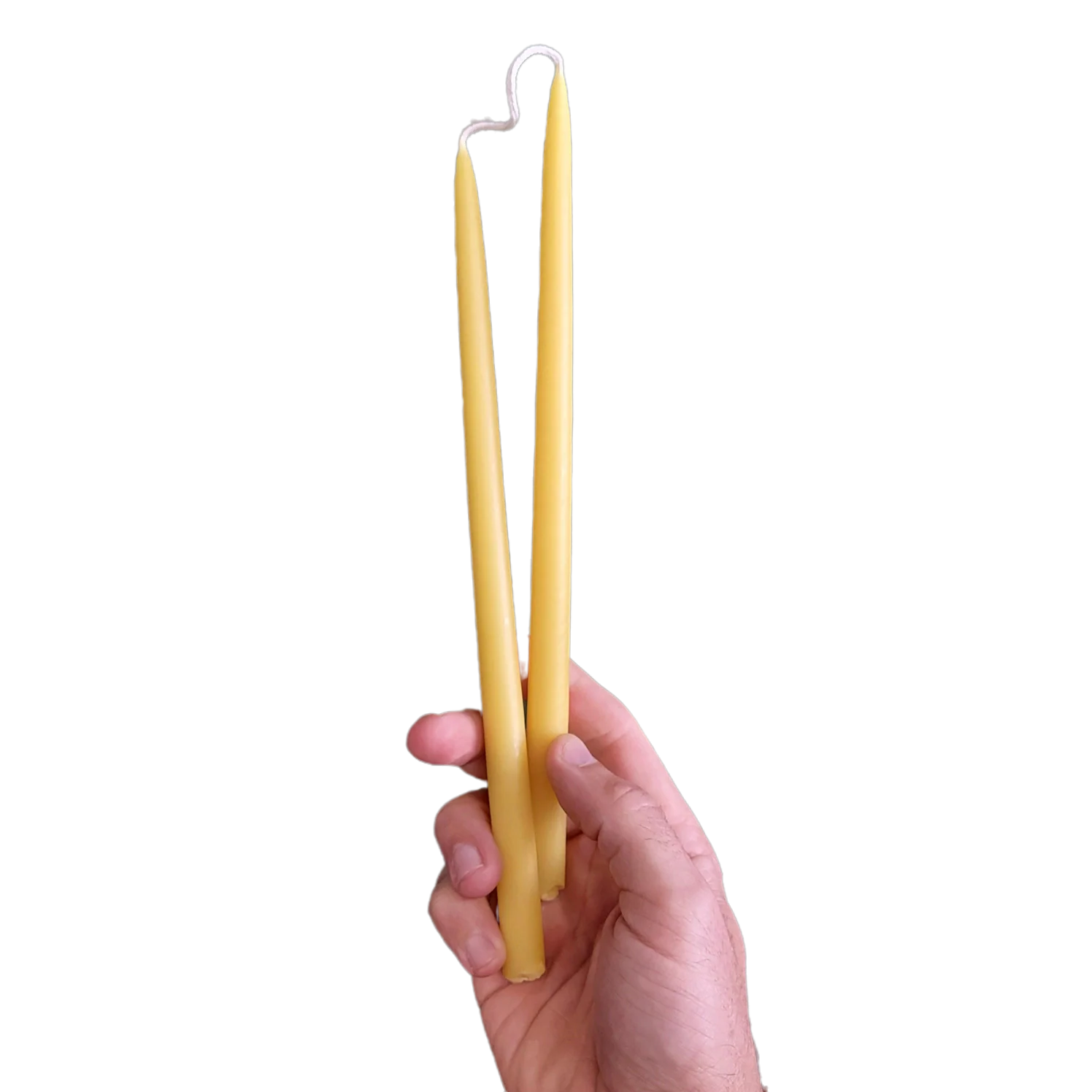 Thin Taper Beeswax Candles - Image 3