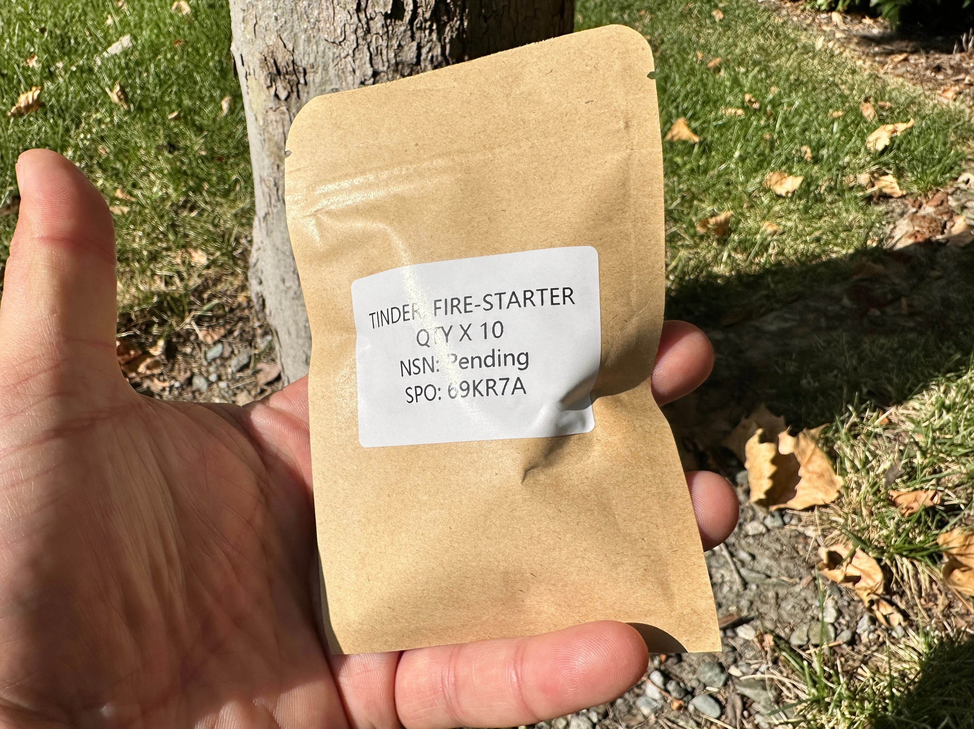 Tinder, Fire - Starter - 10 Pack - Resealable - Mil Spec - Image 4