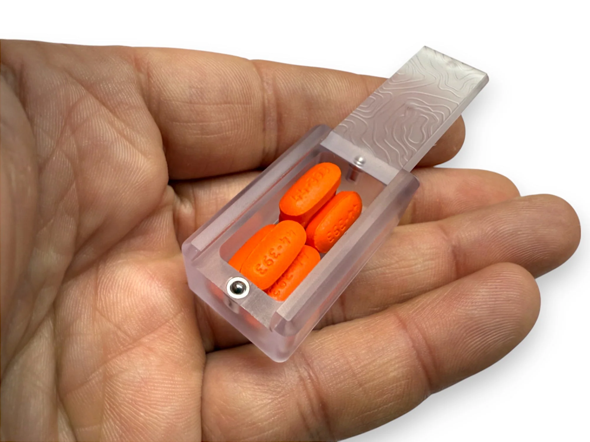 Tiny Polycarbonate Pocket Box - Gen 3 Topo + Glow Silicone Holder - Image 2