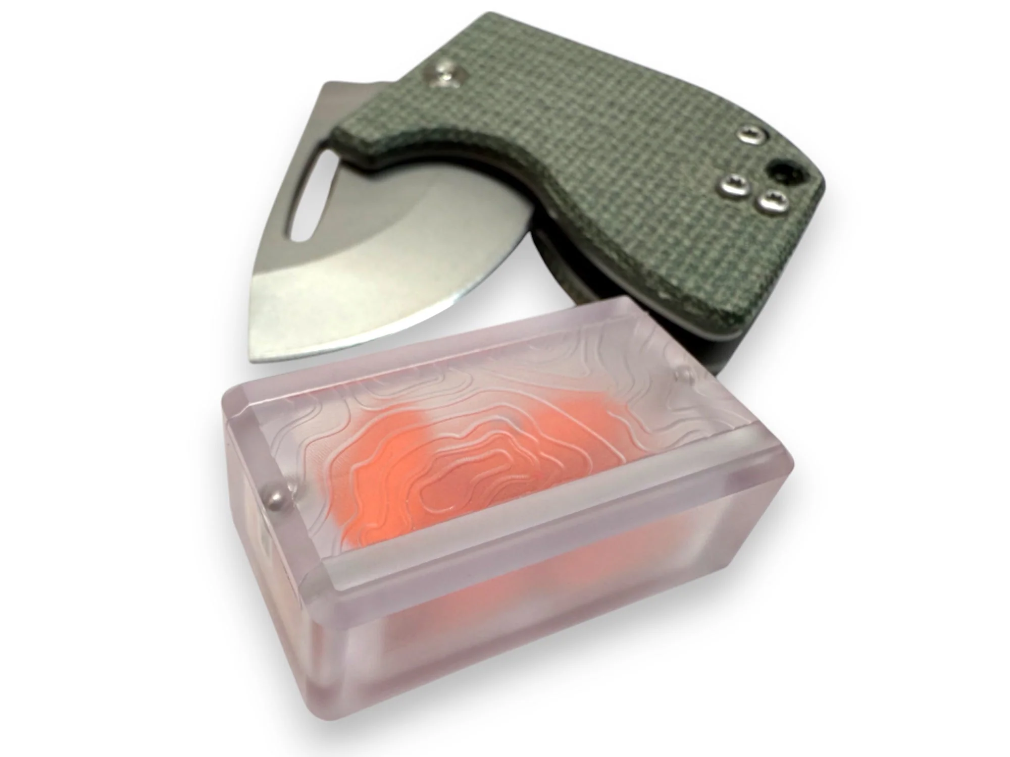Tiny Polycarbonate Pocket Box - Gen 3 Topo + Glow Silicone Holder - Image 5