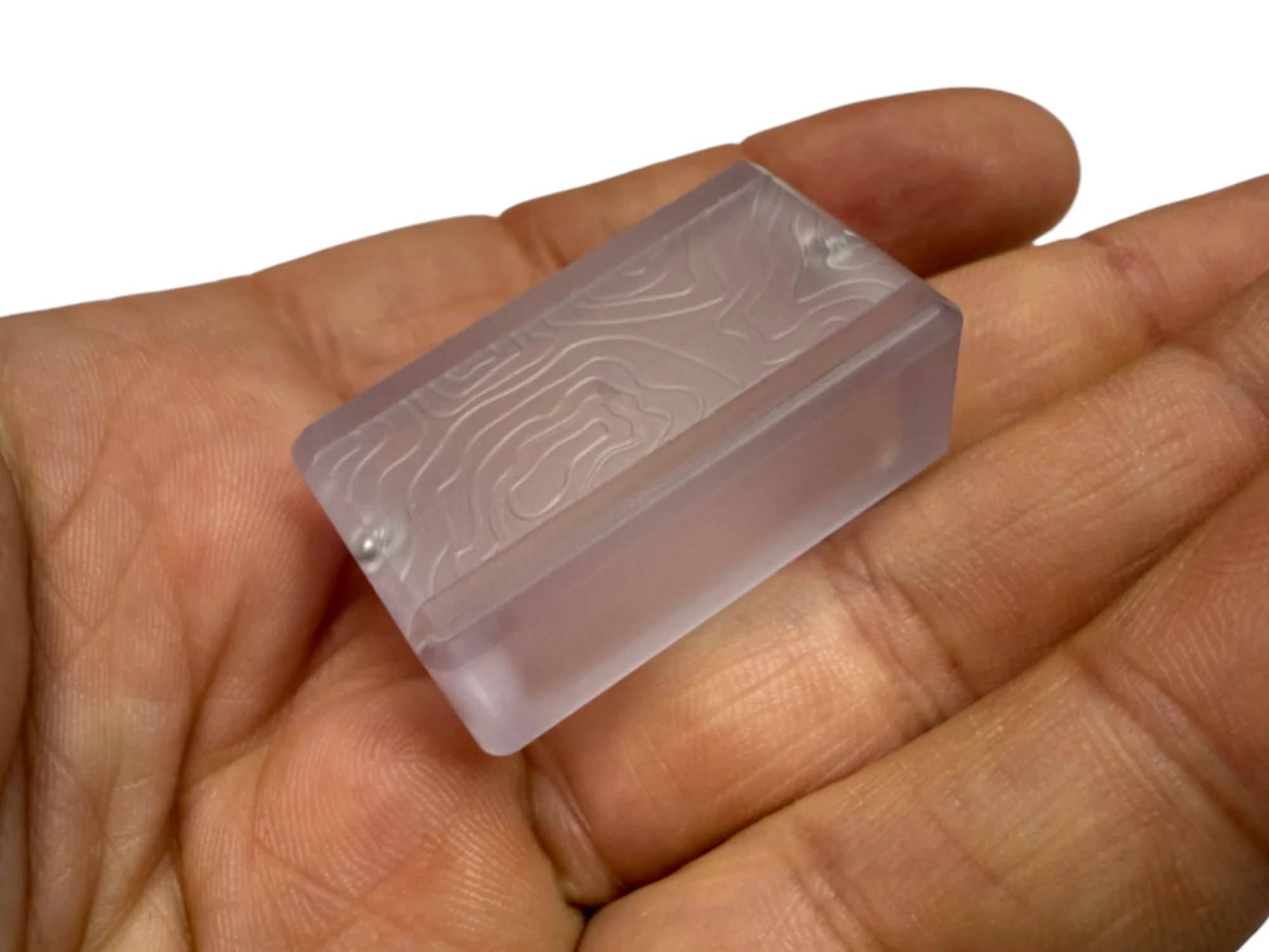 Tiny Polycarbonate Pocket Box - Gen 3 Topo + Orange Silicone Holder - Image 7