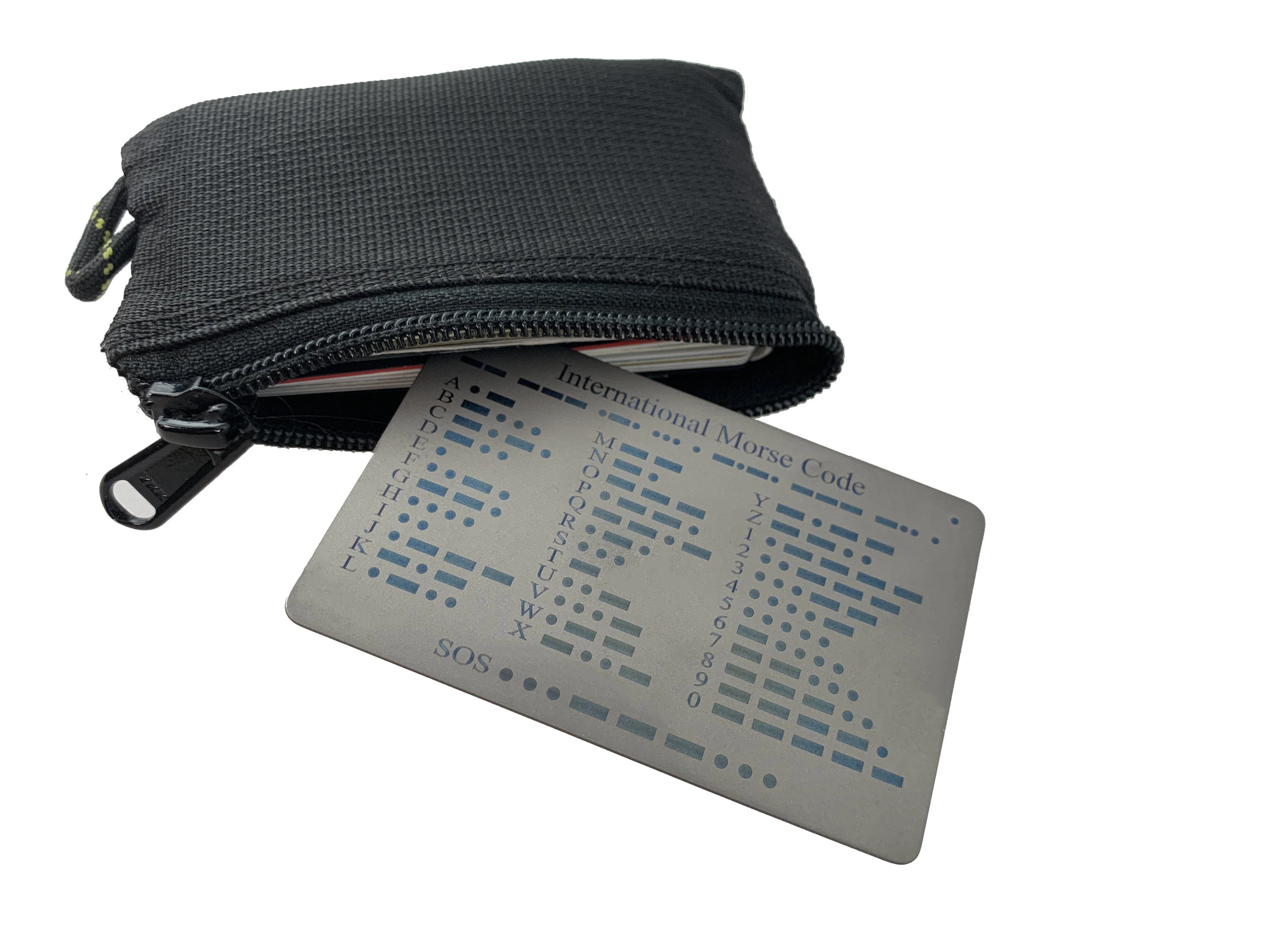 Titanium COMM Card - International Morse Code / SOS / Notes / Measurement - Image 3