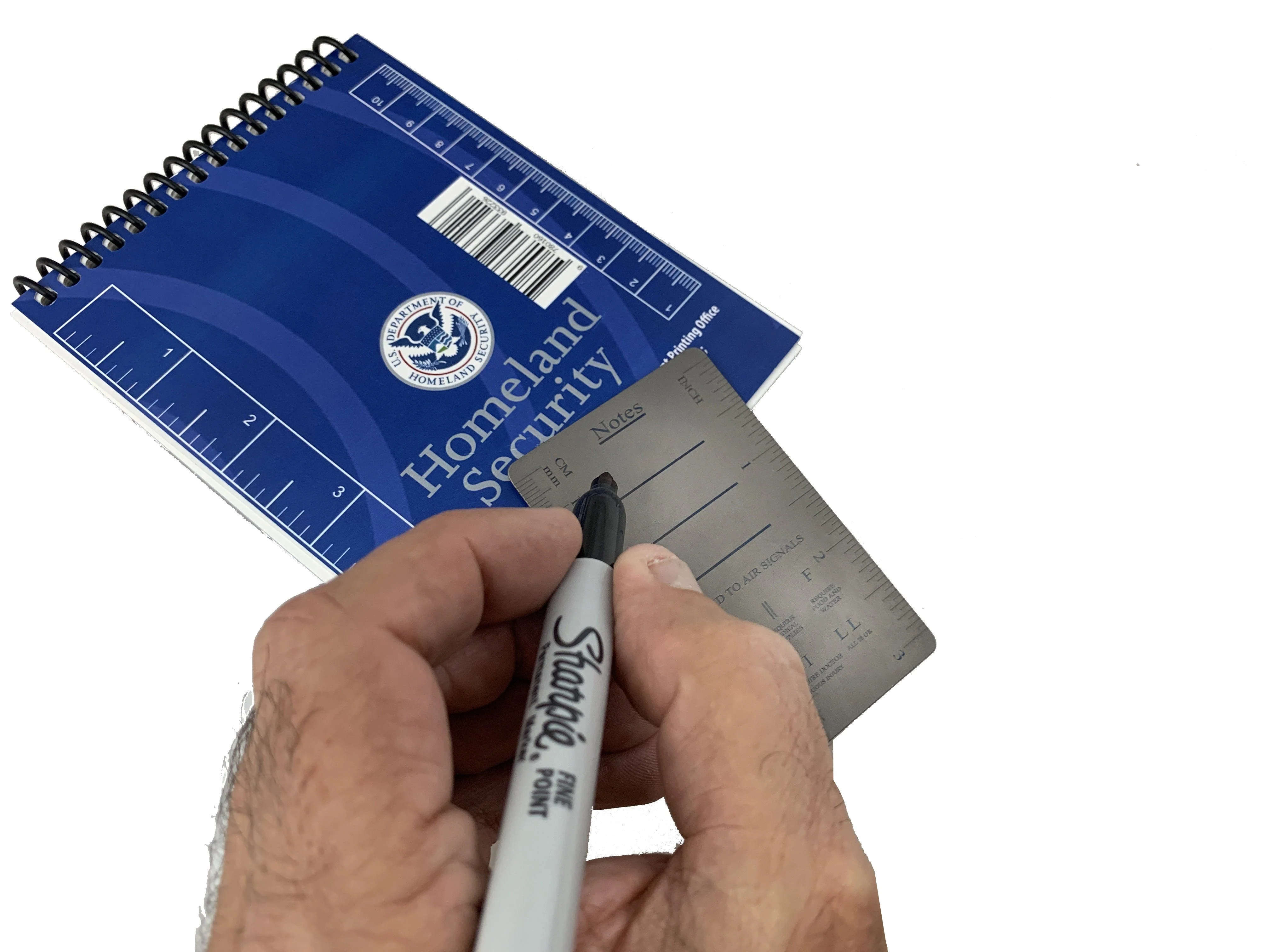 Titanium COMM Card - International Morse Code / SOS / Notes / Measurement - Image 4