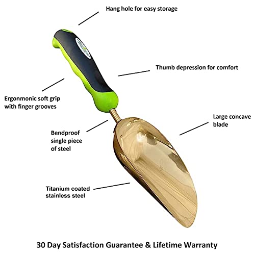 Titanium Garden Scoop Trowel - Image 4