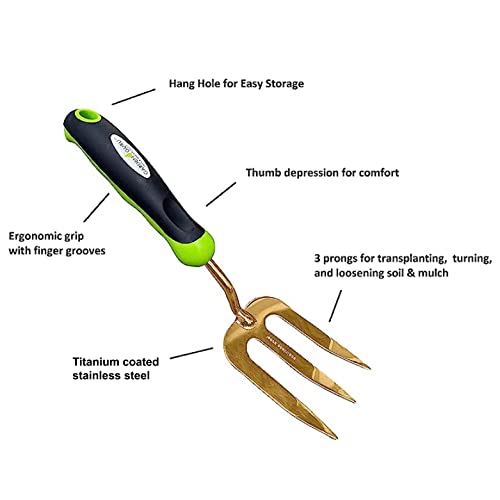 Titanium Hand Weeder Fork Tool - Image 3