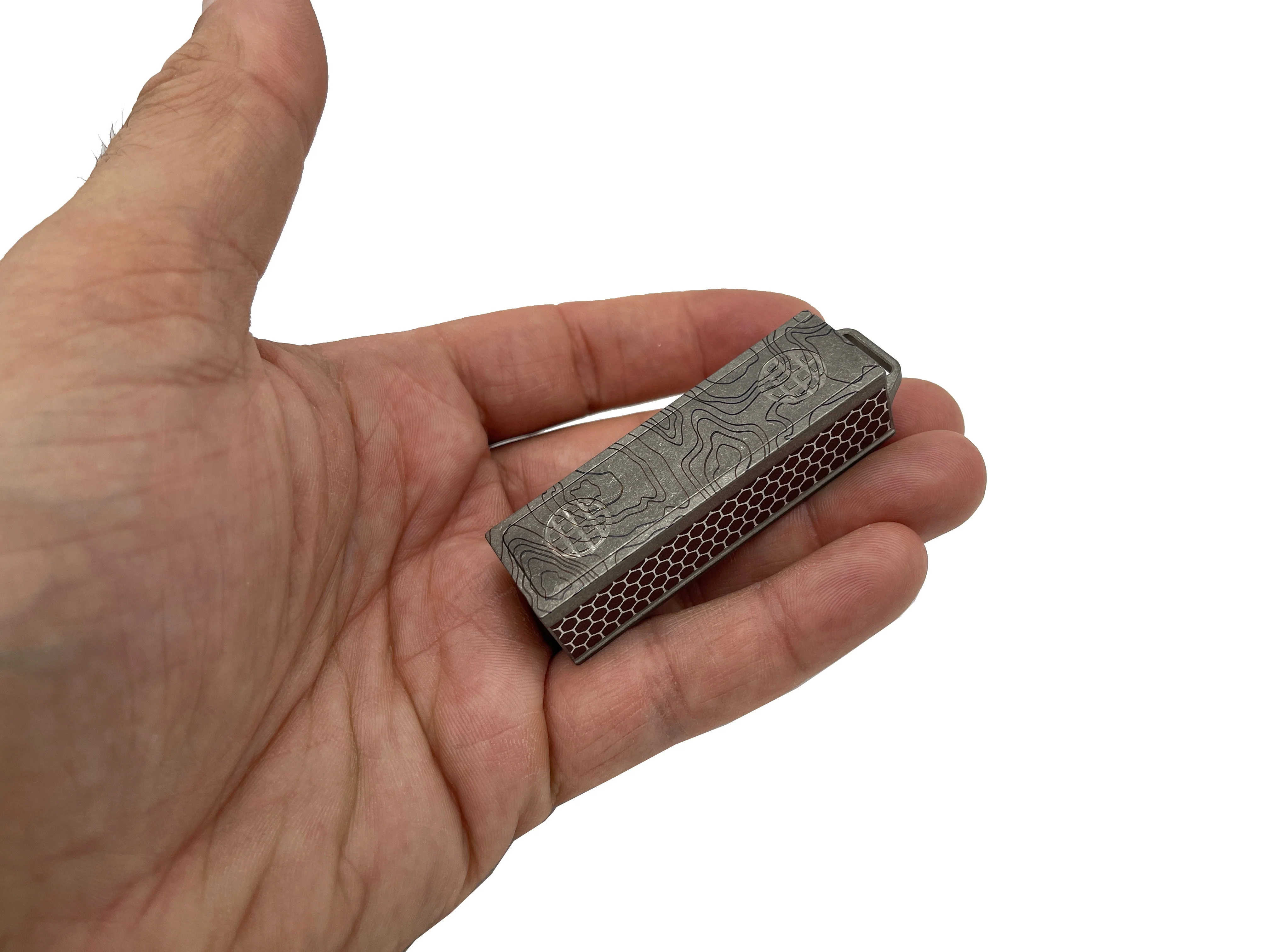 Titanium Match Slide Box With Loop - Image 14