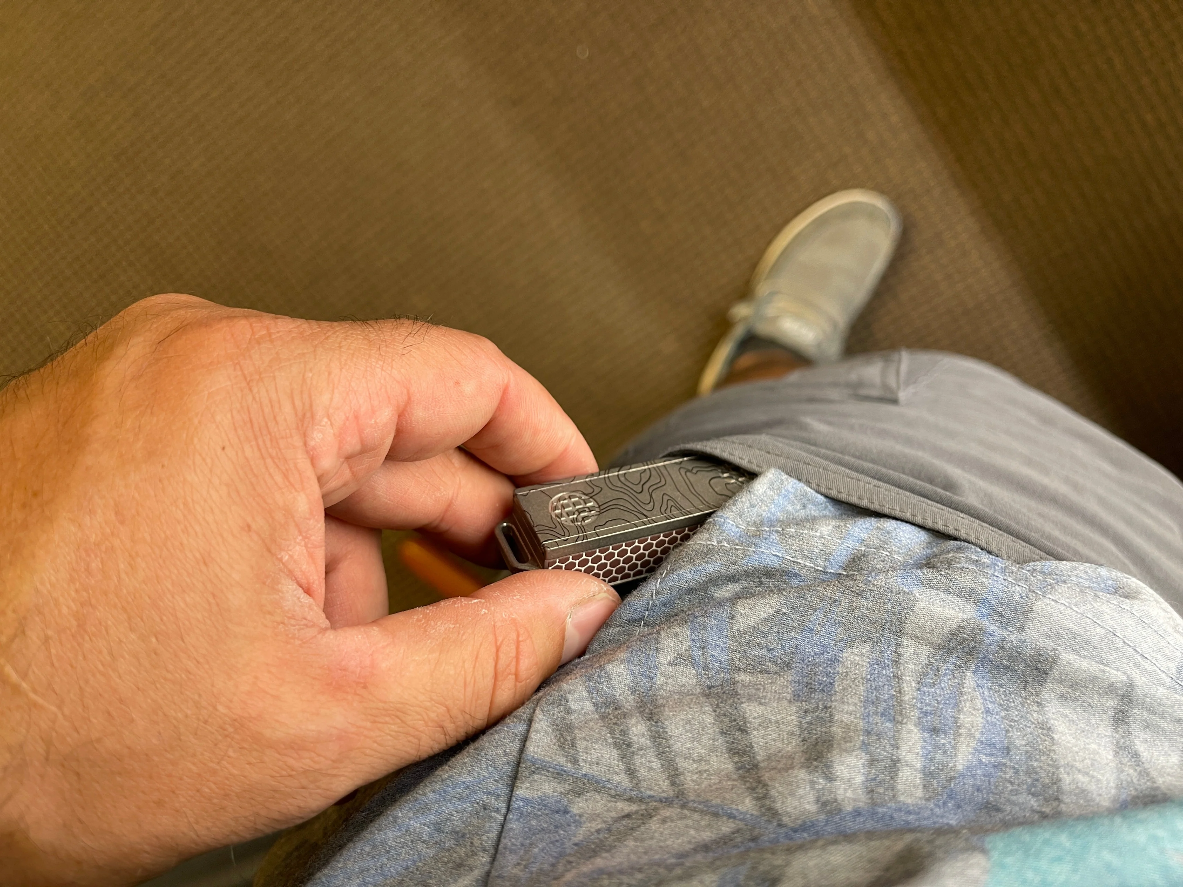 Titanium Match Slide Box With Loop - Image 15
