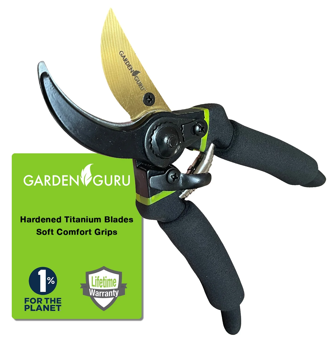 Titanium Soft Grip Garden Pruning Shears Clippers - Image 2