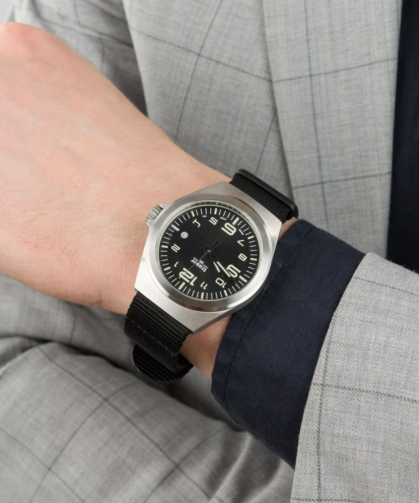 Traser P59 Essential M Black Dial Watch w/Trigalight + SuperLuminova - Image 4