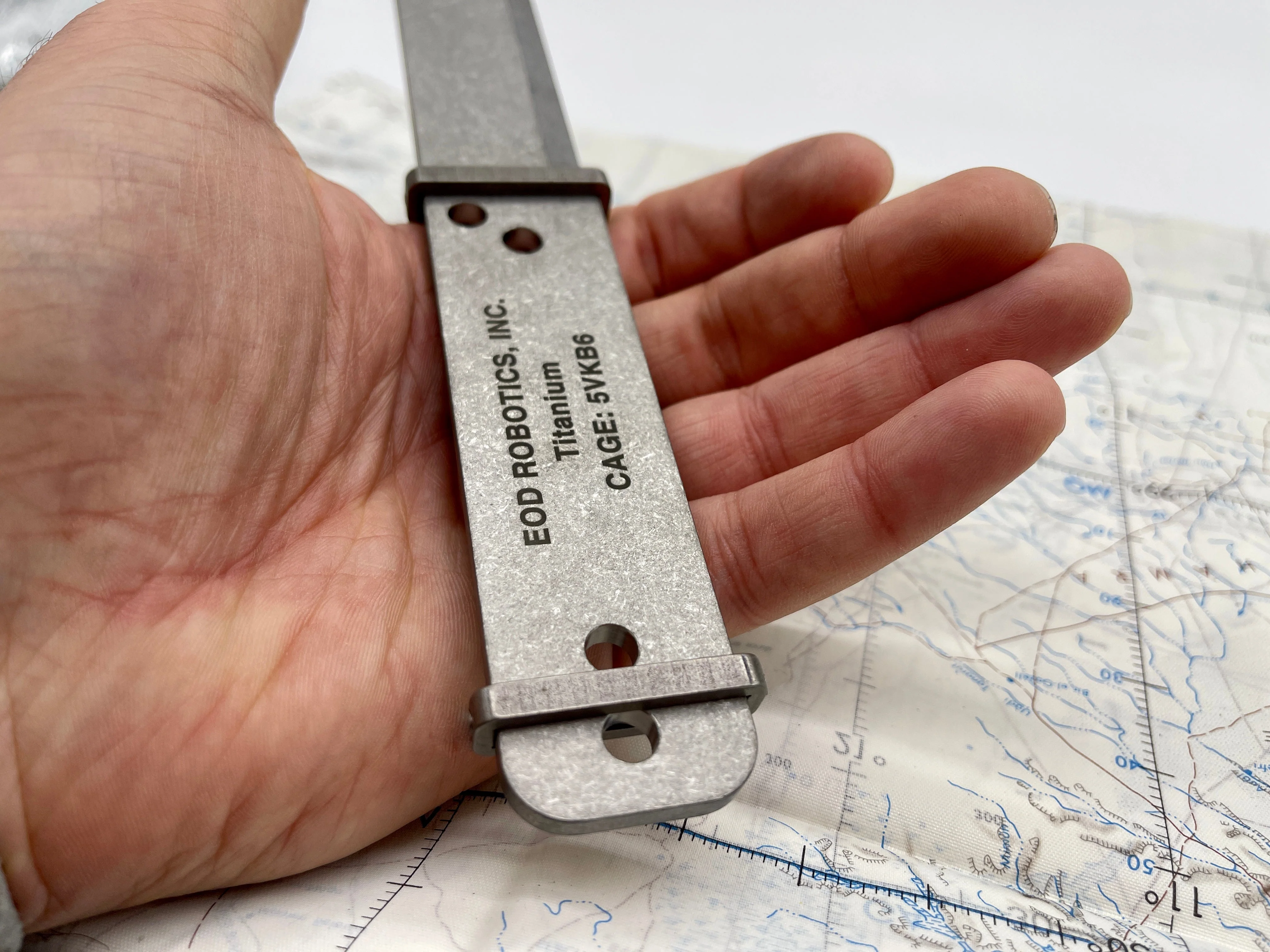 Tumbled Titanium EOD Robotics Breacher Bar ( 2 Sizes ) - Image 13