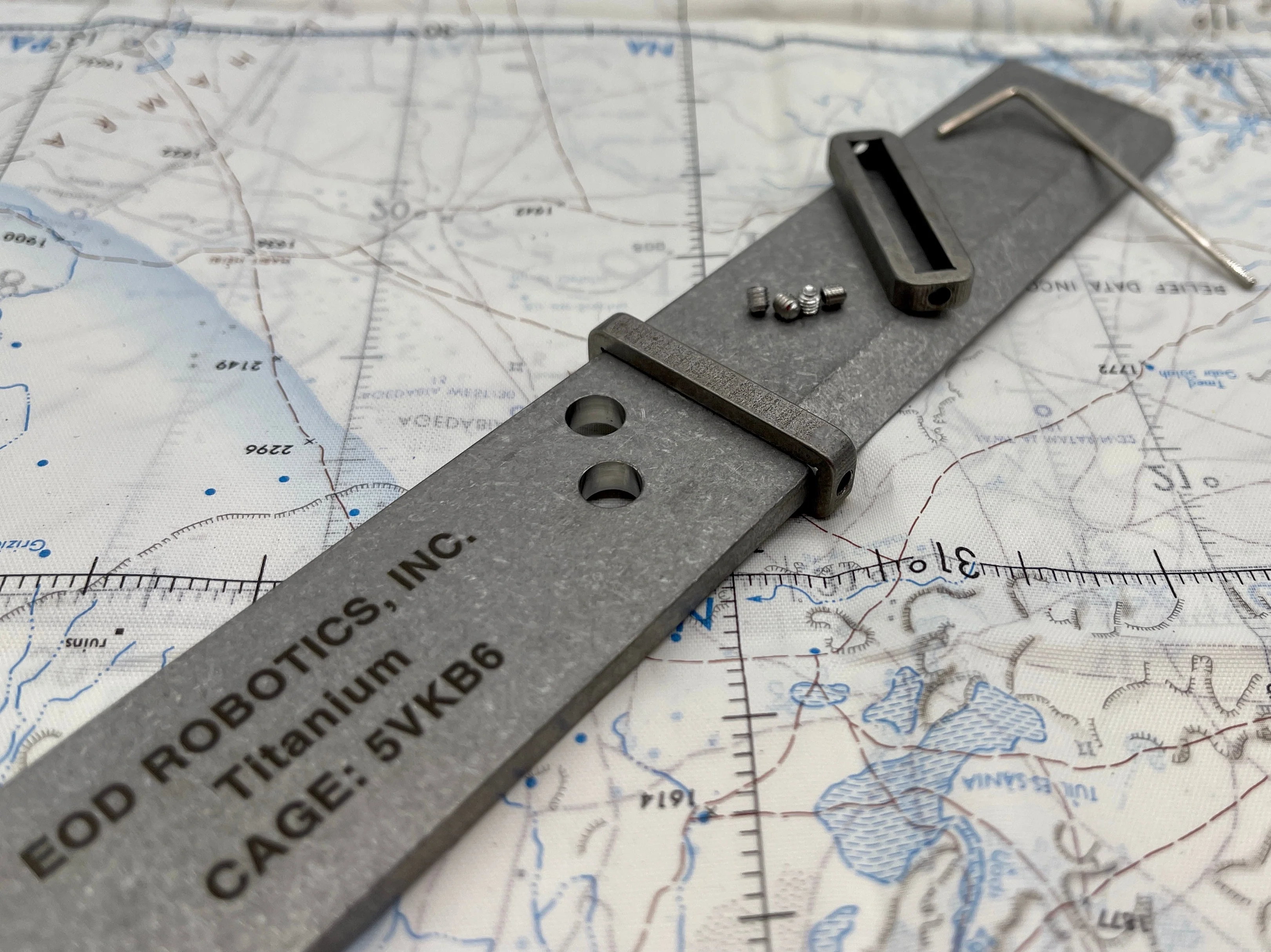 Tumbled Titanium EOD Robotics Breacher Bar ( 2 Sizes ) - Image 14