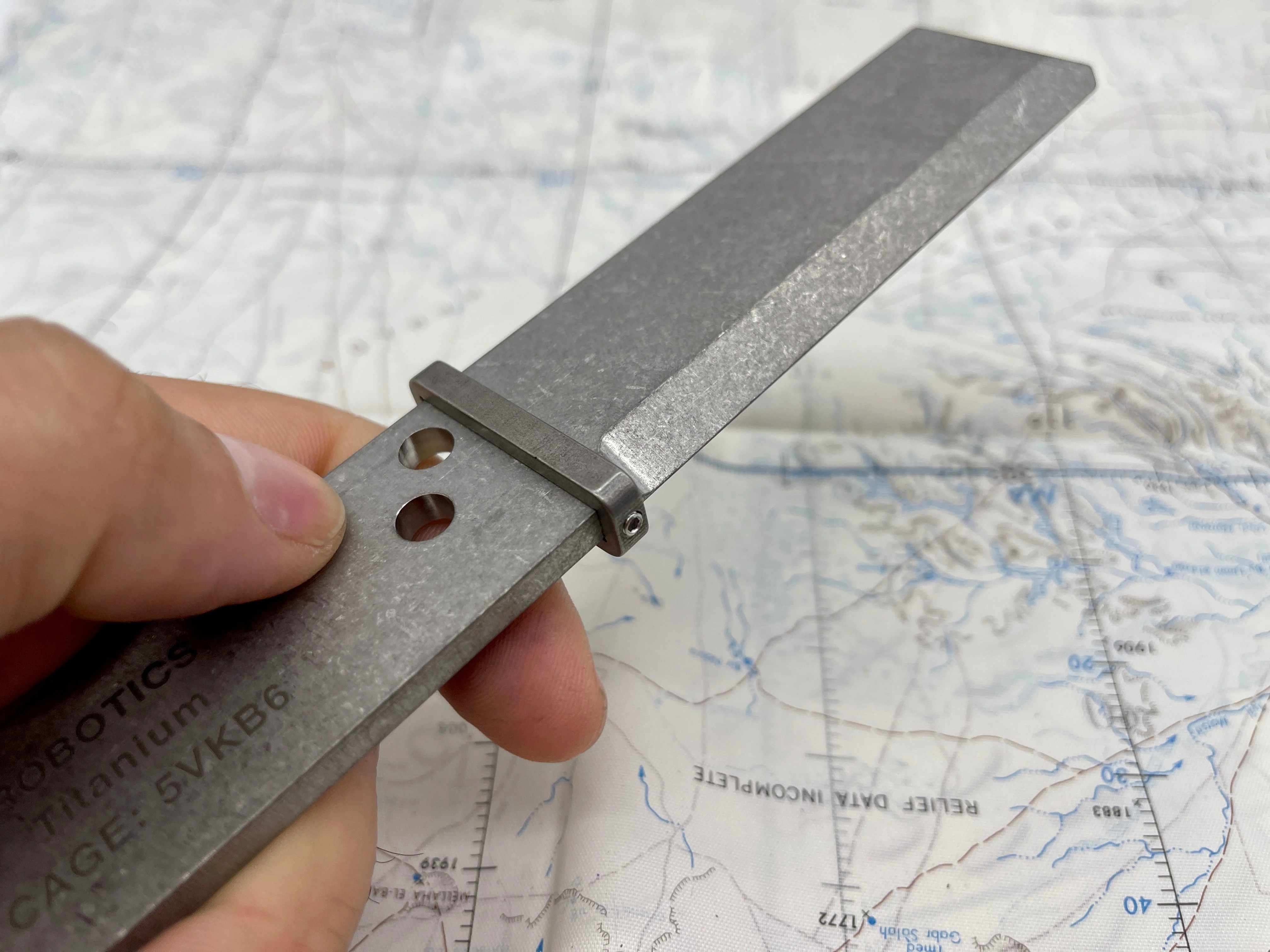 Tumbled Titanium EOD Robotics Breacher Bar ( 2 Sizes ) - Image 15