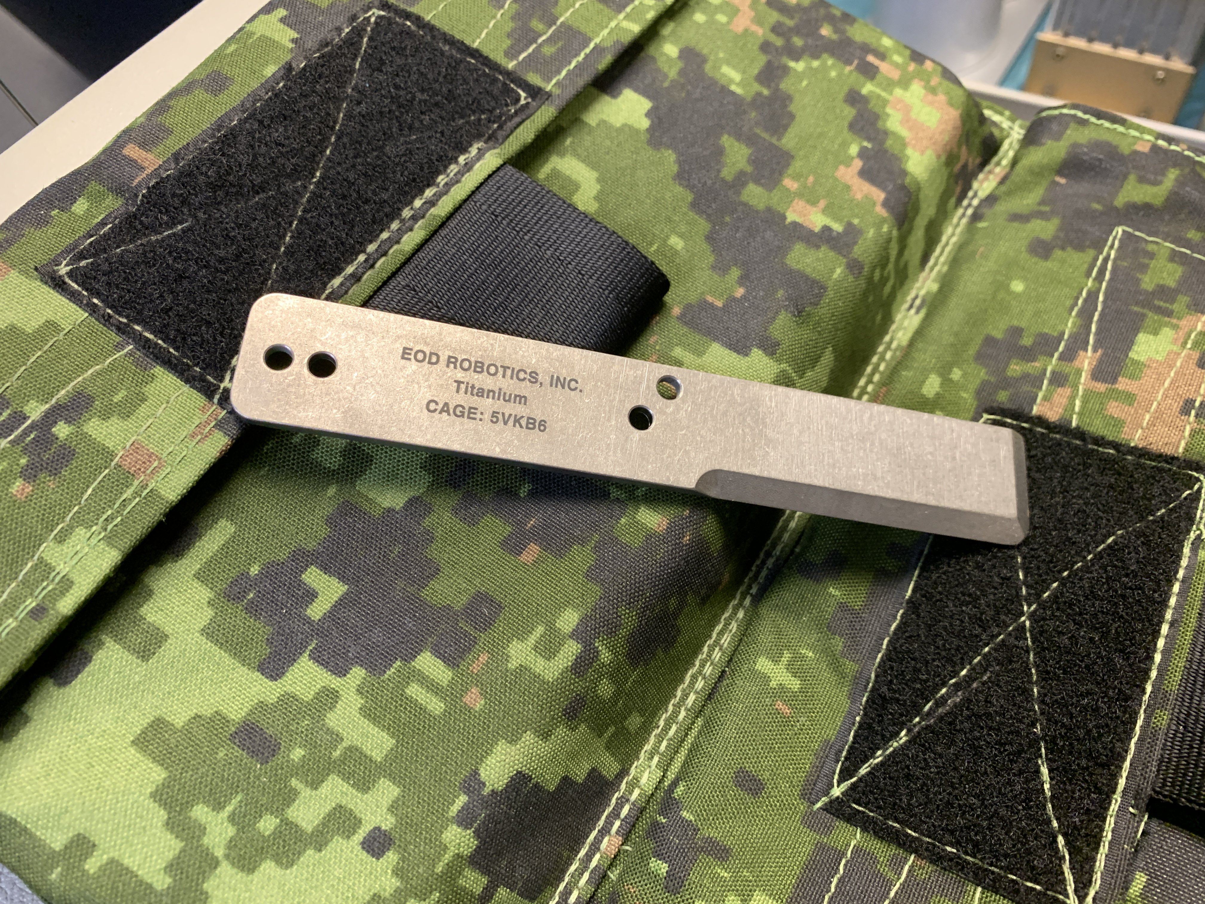 Tumbled Titanium EOD Robotics Breacher Bar ( 2 Sizes ) - Image 20