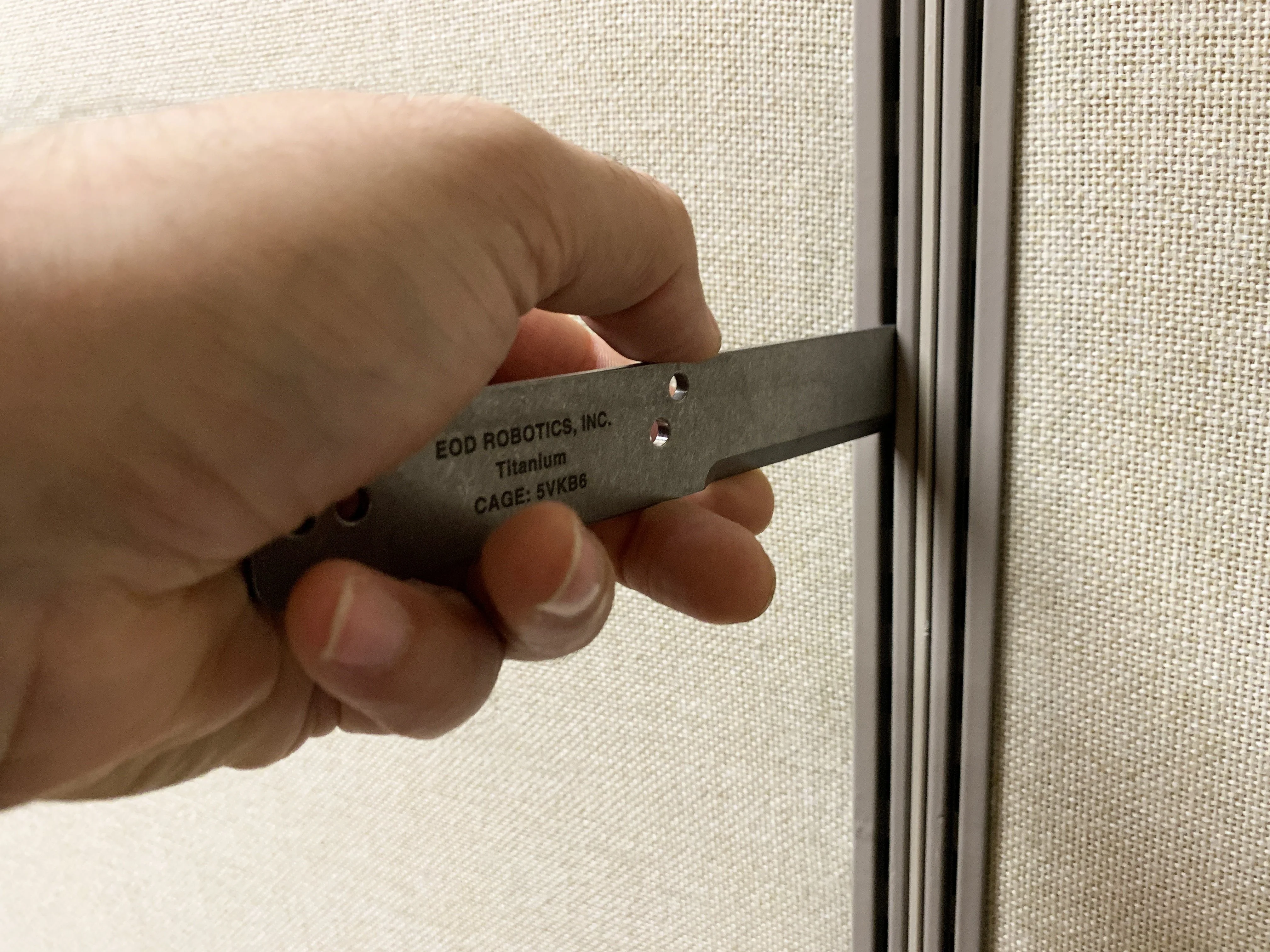 Tumbled Titanium EOD Robotics Breacher Bar ( 2 Sizes ) - Image 39