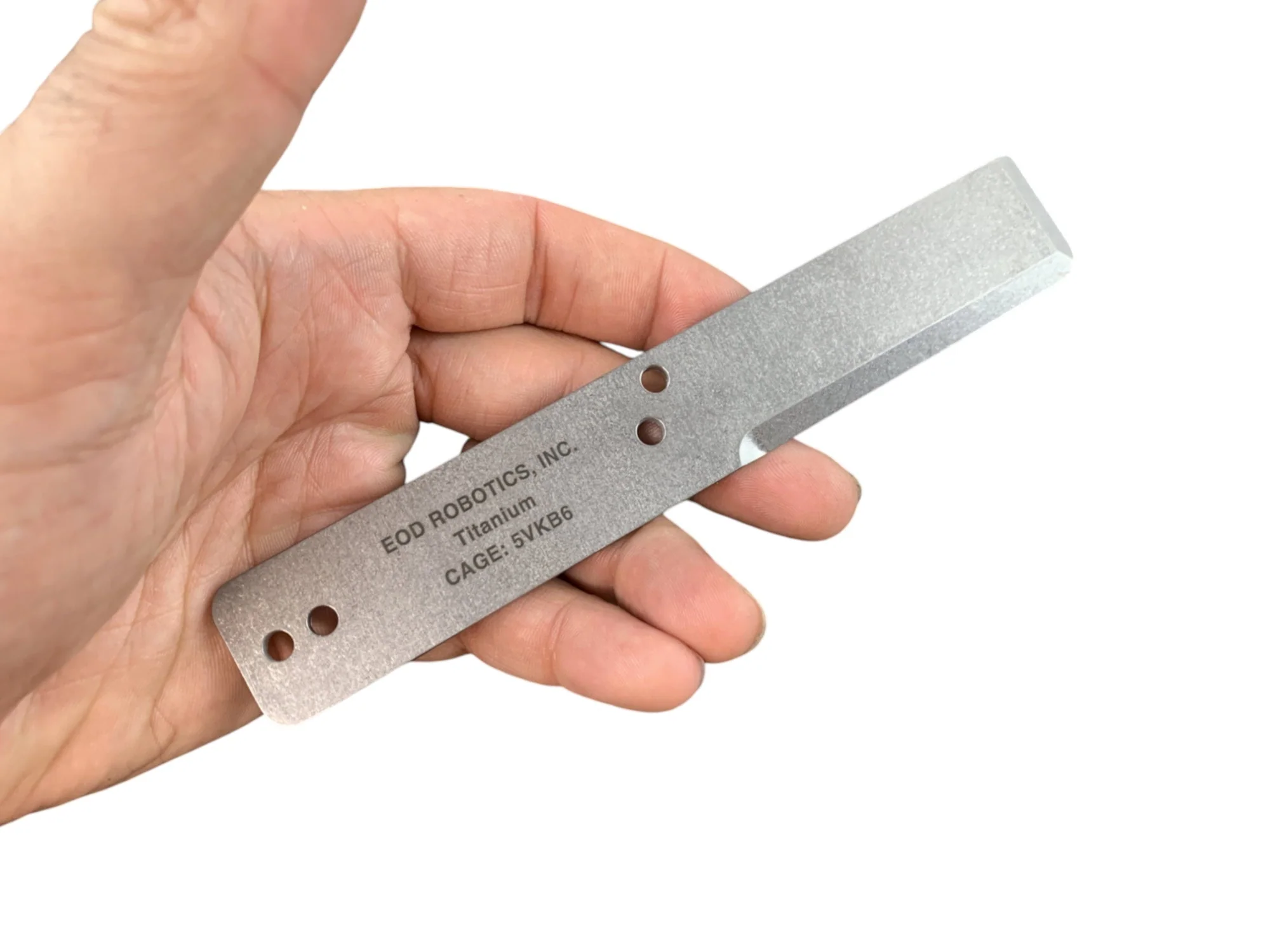Tumbled Titanium EOD Robotics Breacher Bar ( 2 Sizes ) - Image 4