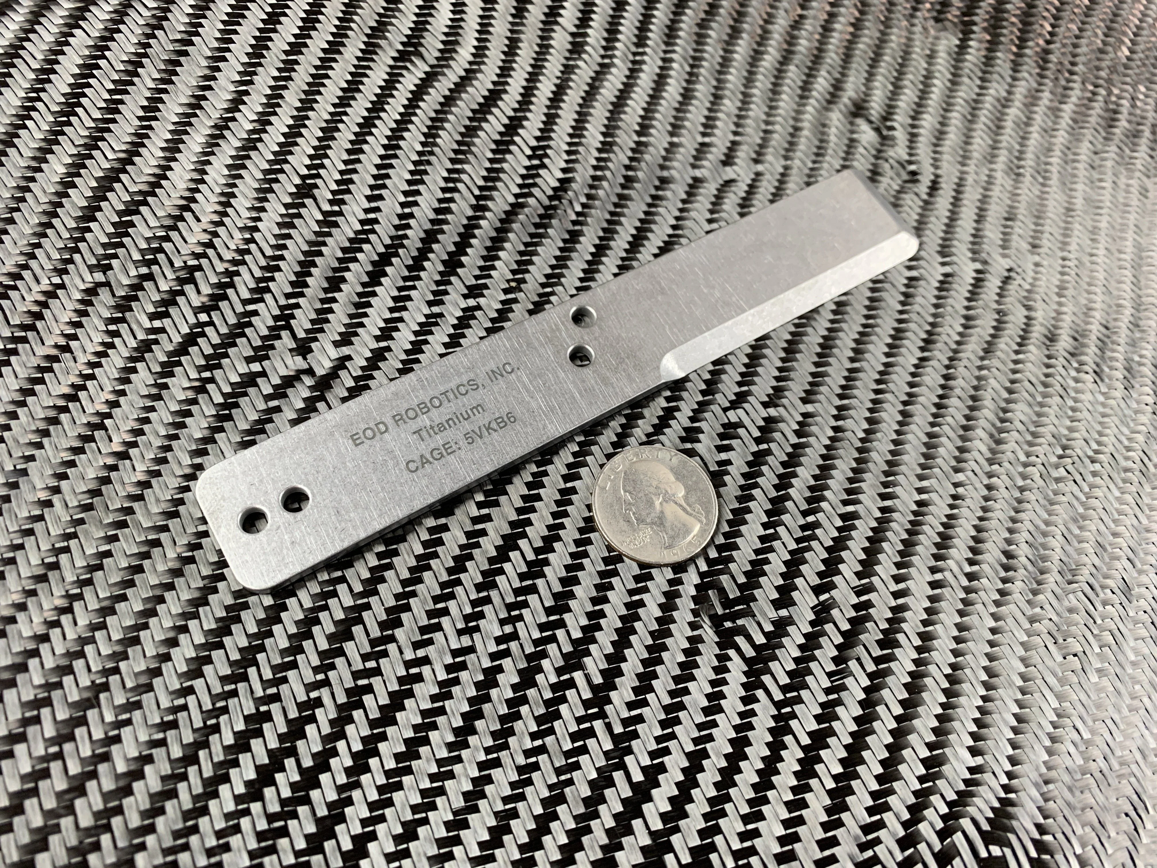 Tumbled Titanium EOD Robotics Breacher Bar ( 2 Sizes ) - Image 41