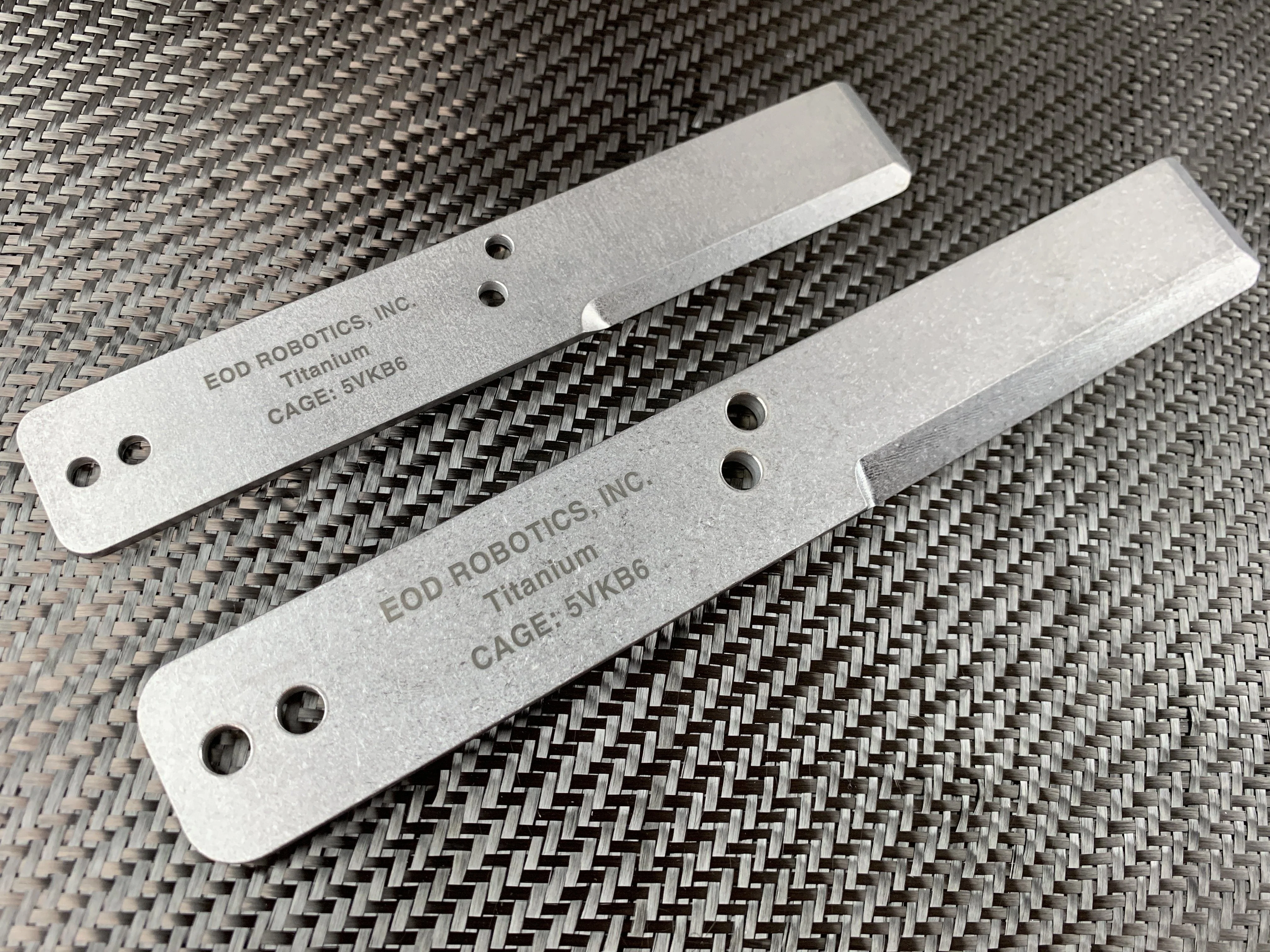 Tumbled Titanium EOD Robotics Breacher Bar ( 2 Sizes ) - Image 7