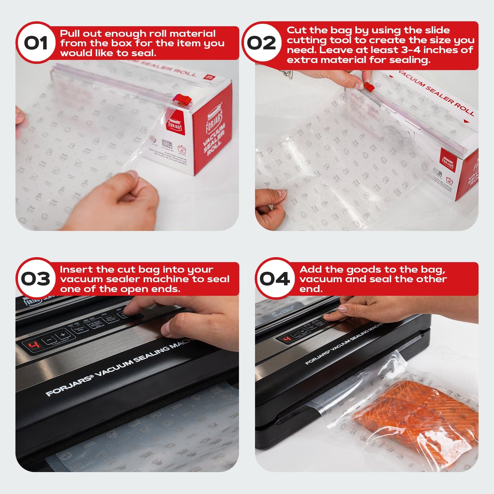 Vacuum Sealer Roll ( 11-inch) - Image 6