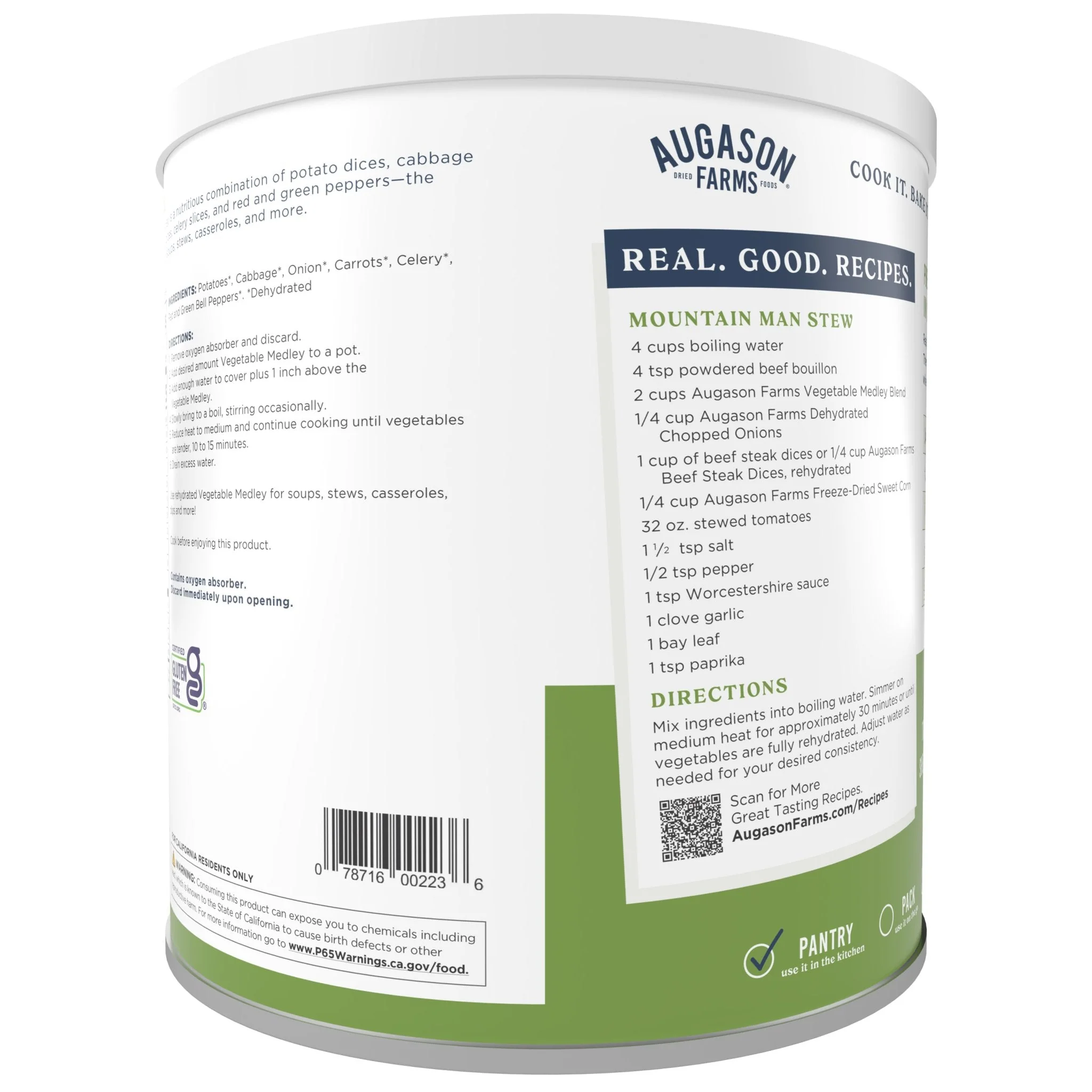 Vegetable Medley Blend Can, 131 Servings - Image 2