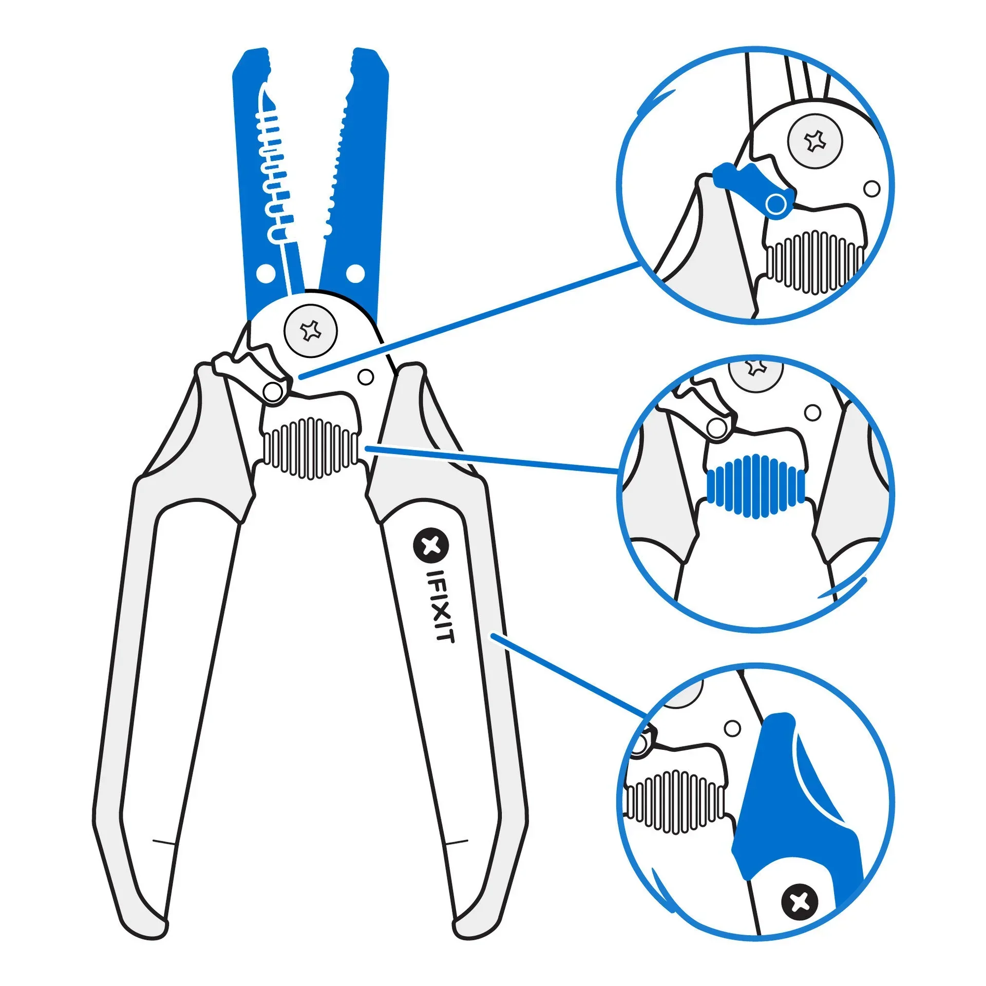 Wire Strippers With Locking Mandible - IFIXIT - - Image 4